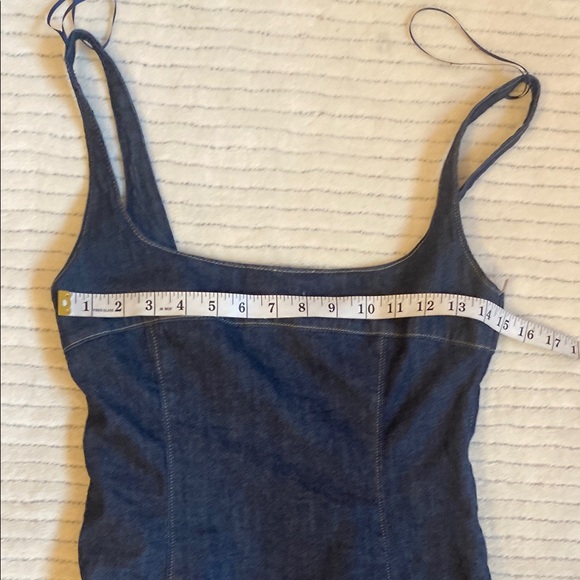 ZARA.Elegant Blue Denim Dress - Picture 7 of 10